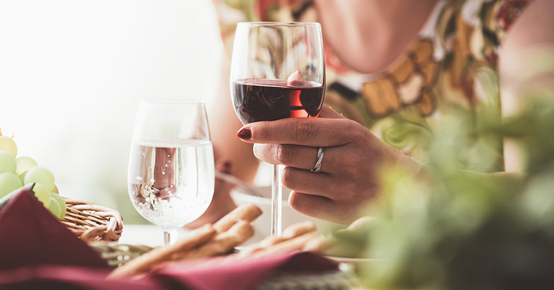 Wine tasting event in winery